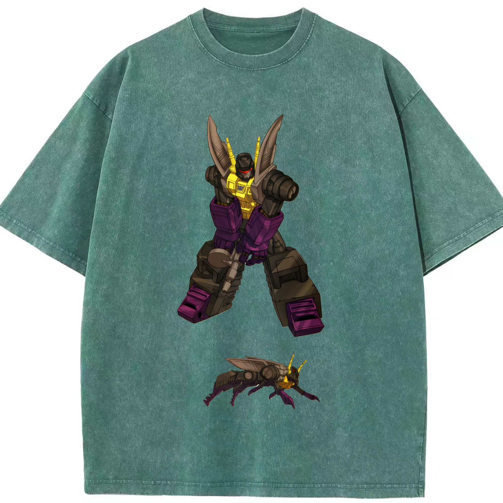 （画像用）  綿100% ヴィンテージ風 半袖Tシャツ（フロントプリント）